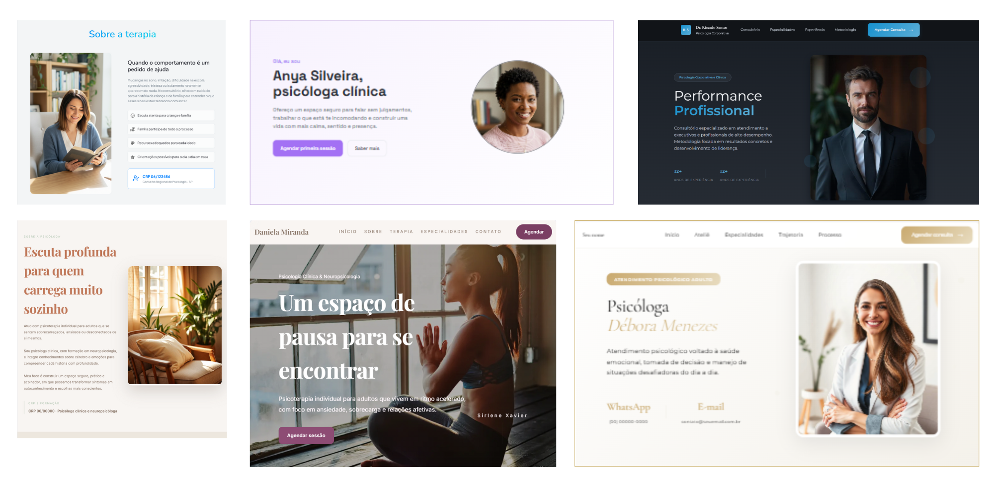 Colecao de templates premium da Psicoflow